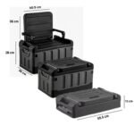 صندوق تخزين قابل للطي مع كرسي مدمج