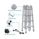 سلم ألومنيوم قابل للطي متعدد الاستخدامات