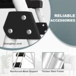 ⁦سلم فولاذي 5 درجات مع درابزين ومنصة أدوات⁩ - الصورة ⁦3⁩