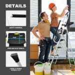 ⁦سلم فولاذي 5 درجات مع درابزين ومنصة أدوات⁩ - الصورة ⁦4⁩