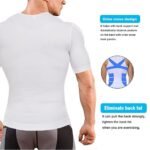 ⁦مشد رجالي نصف كم أبيض⁩ - الصورة ⁦2⁩